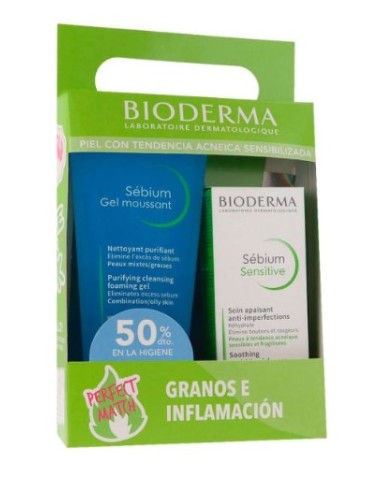 BIODERMA SEBIUM PACK SENSITIVE 30ML + GEL 200ML Inicio y  - 