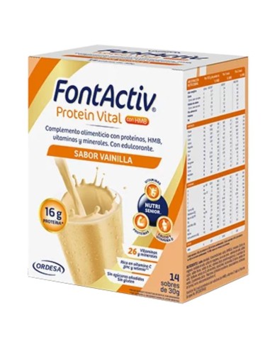 FONTACTIV PROTEIN 30 G 14 SOBRES VAINILLA Inicio y  - FONTACTIV