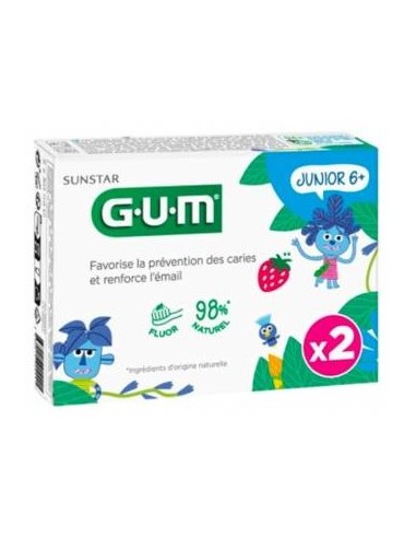GUM JUNIOR GEL DENTIFRICO 2 ENVASES 50 ML DUOPACK Inicio y  - GUM