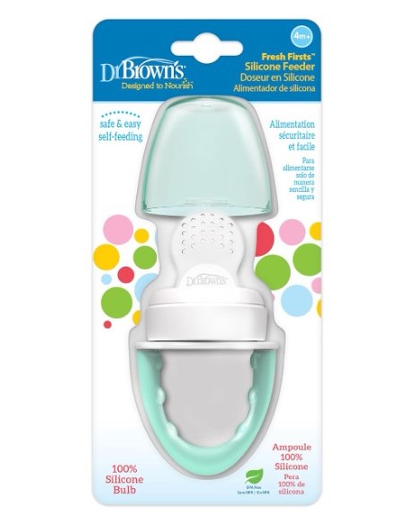 DR BROWN'S ALIMENTADOR ANTIAHOGO VERDE +4M