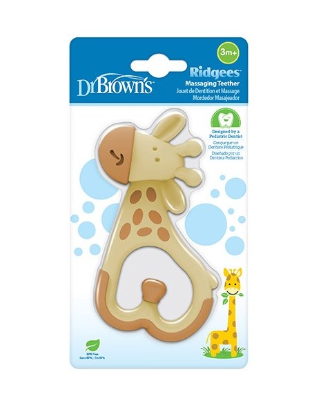 DR BROWNS MORDEDOR MASAJEADOR JIRAFA Cuidado dientes bebé y Cuidado del bebe - DR BROWNS