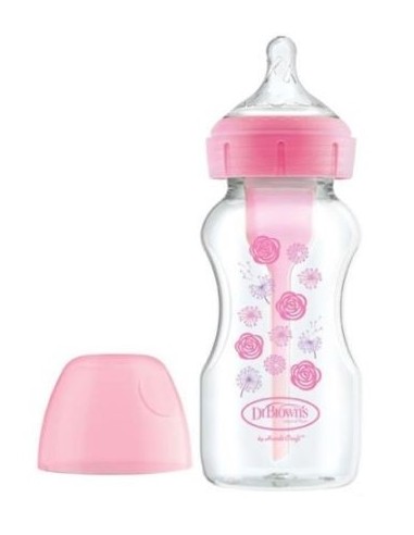 DR BROWNS BIBERON ROSA SILICONA BOCA ANCHA 270ML Inicio y  - 
