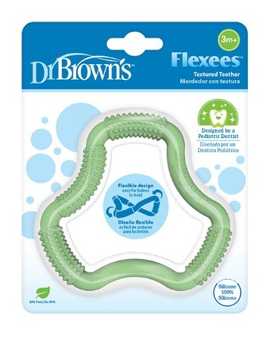 DR BROWN'S MORDEDOR FLEXEES VERDE +3M Bebé y mamá y Inicio - DR BROWNS