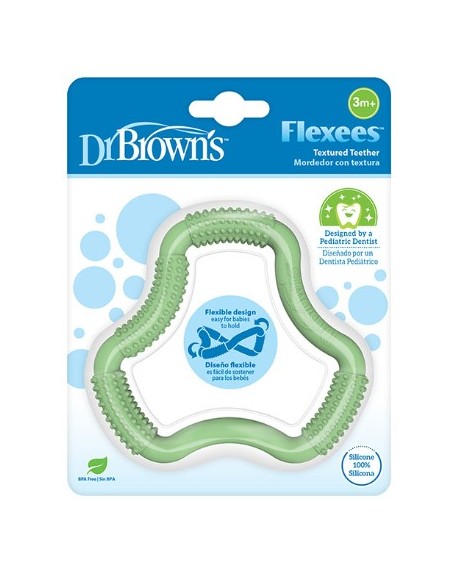 DR BROWN'S MORDEDOR FLEXEES VERDE +3M Bebé y mamá y Inicio - DR BROWNS