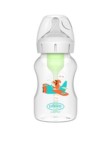 DR BROWNS BIBERON BOCA ANCHA ARDILLA AVION 330ML Bebé y mamá y Inicio - DR BROWNS