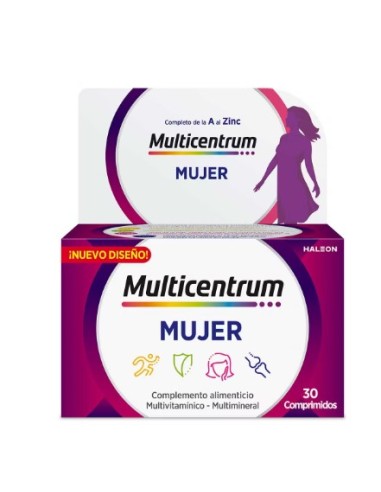 MULTICENTRUM MUJER 30 COMPRIMIDOS Farmacia en Casa y Inicio - PFIZER