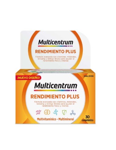 MULTICENTRUM PLUS GINSENG GINKGO 30 COMPRIMIDOS Multivitaminicos y Complen Alimentarios y vitamin