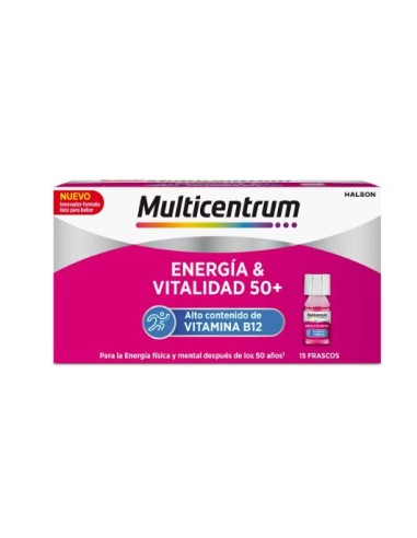 MULTICENTRUM ENERGIA & VITALIDAD 50+ 15 FRASCOS Inicio y  -