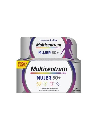 MULTICENTRUM MUJER 50+ 90 COMPRIMIDOS Multivitaminicos y Complen Alimentarios y vitamin