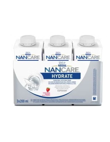 NANCARE HYDRATE LIQUIDO 3 ENVASES 200 ML Diarrea y Salud Digestiva - NAN