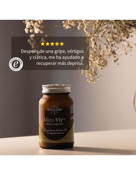 HIFAS DA TERRA MICO VIR+ EXTRACTOS PUROS DE REISHI Y CORDYCEPS 70 CAPSUMAS Complementos alimenticios y Dietetica - HIFAS DA TERR