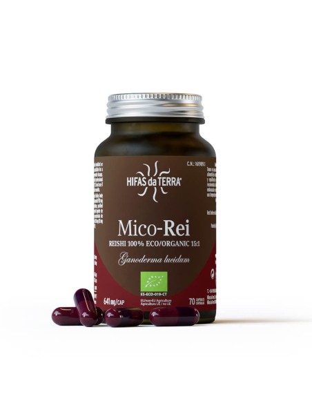 HIFAS DA TERRA MICO REI EXTRACTO PURO ECO DE REISHI 70 CAPSULAS Complementos alimenticios y Dietetica - HIFAS DA TERRA