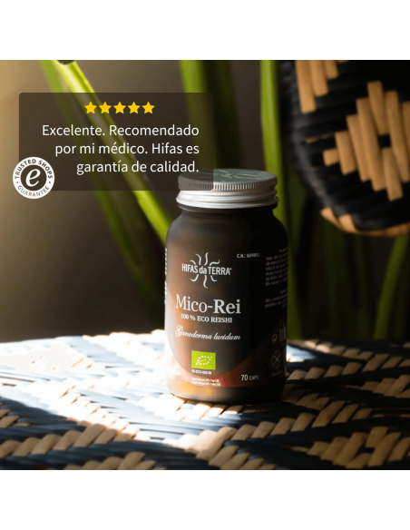 HIFAS DA TERRA MICO REI EXTRACTO PURO ECO DE REISHI 70 CAPSULAS Complementos alimenticios y Dietetica - HIFAS DA TERRA