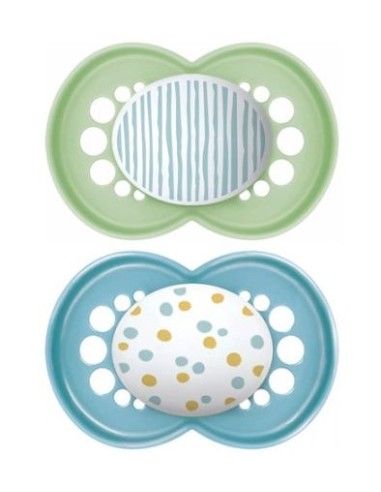 MAM CHUPETE SILICONA ORIGINAL +6M UNISEX 2UDS