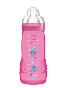 MAM BIBERON ANTICOLICO ROSA EASY ACTIVE +4M 330ML