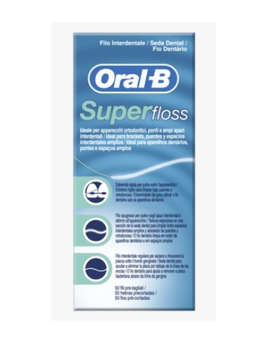 ORAL B HILO DENTAL SUPER FLOSS 50 M Higiene y Inicio - ORAL B