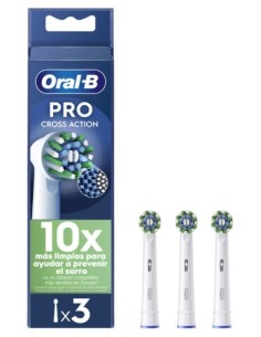 ORAL-B RECAMBIO CROSS ACTION 3 UNIDADES Higiene y Inicio - ORAL B