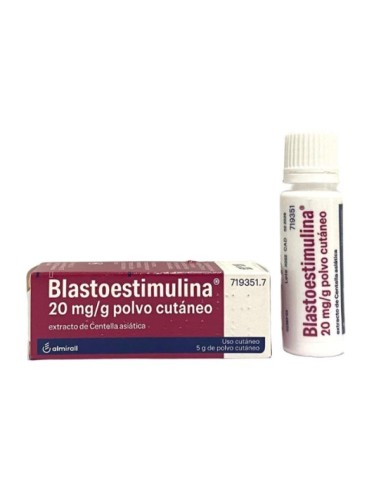 BLASTOESTIMULINA 20 MG/G POLVO TOPICO 5 G Medicamentos y Inicio - ALMIRALL
