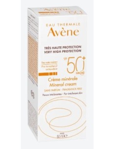 AVENE SOLAR CREMA MINERAL SPF 50+ 50ML Cosmética y Inicio - Avene 2