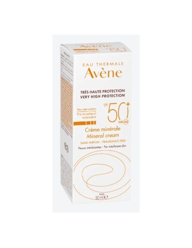 AVENE SOLAR CREMA MINERAL SPF50+ 50ML Bebé y mamá y Inicio - AVENE