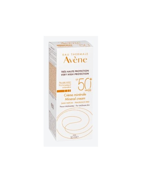 AVENE SOLAR CREMA MINERAL SPF50+ 50ML Bebé y mamá y Inicio - AVENE