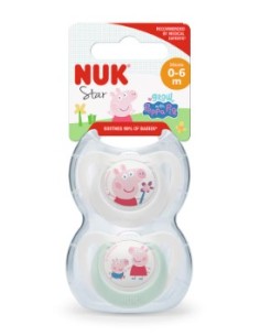 NUK CHUPETE STAR PEPPA PIG 0-6 MESES Inicio y  - NUK