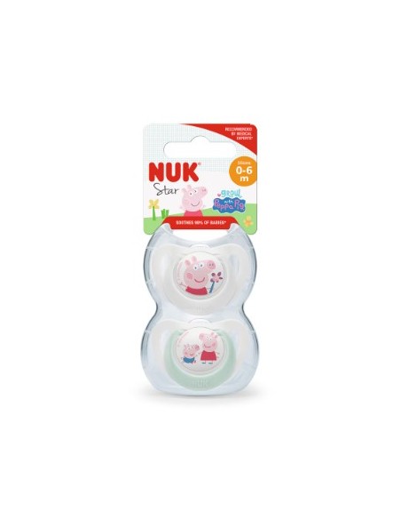 NUK CHUPETE STAR PEPPA PIG 0-6 MESES Inicio y  - NUK