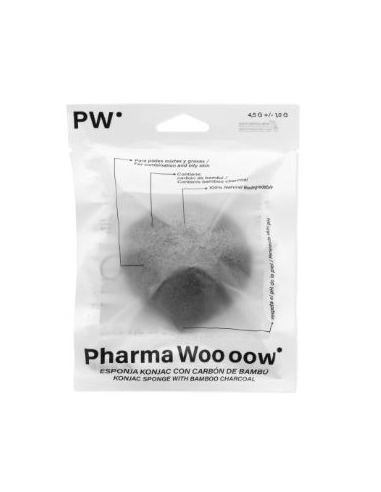 PW ESPONJA KONJAC CARBON DE BAMBU 1 UNIDAD Inicio y  - 