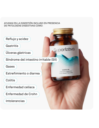 SUPERLATIVA DIGEST ON 60 CAPSULAS Gases y Salud Digestiva - SUPERLATIVA