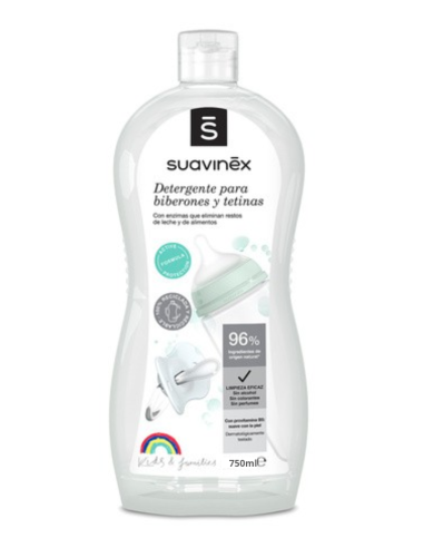 SUAVINEX DETERGENTE PARA BIBERONES Y TETINAS 750 ML Bebé y mamá y Inicio - SUAVINEX
