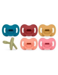SUAVINEX CHUPETE SMOOTHIE TODOSILICONA TETINA FISIOLOGICA INTENSE COLOURS 0-6 MESES Bebé y mamá y Inicio - SUAVINEX
