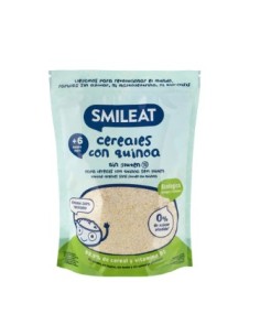 SMILEAT PAPILLA ECOLOGICA CEREALES SIN GLUTEN CON QUINOA 200G Bebé y mamá y Inicio - SMILEAT