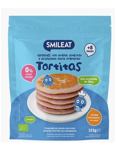 SMILEAT TORTITAS DE AVENA Y ARANDANOS 125G Inicio y  - SMILEAT