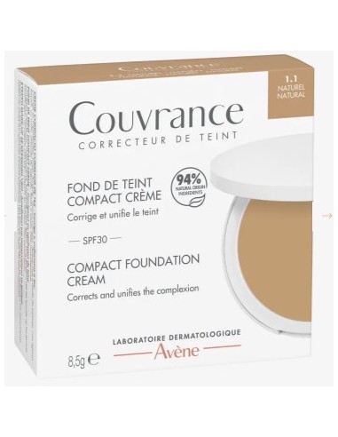 AVENE COUVRANCE CREMA COMPACTA OIL FREE NATURAL SPF30 2.0 Cosmética facial y Cosmética - AVENE