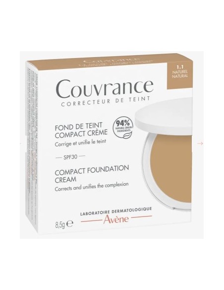 AVENE COUVRANCE CREMA COMPACTA OIL FREE NATURAL SPF30 2.0 Cosmética facial y Cosmética - AVENE