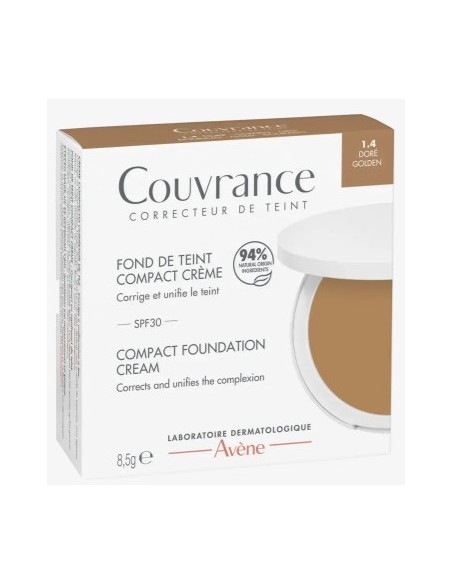 AVENE COUVRANCE BASE MAQUILLAJE CREMA COMPACTA 1.4 DORADO 8.5G Cosmética facial y Cosmética - AVENE
