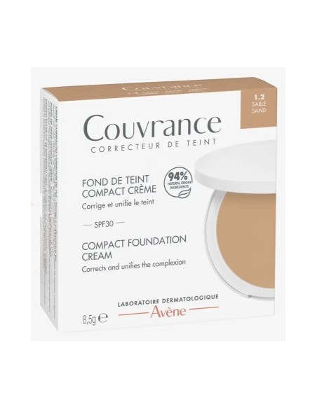 AVENE COUVRANCE BASE MAQUILLAJE EN CREMA COMPACTA 1.2 ARENA 8.5G Cosmética facial y Cosmética - AVENE