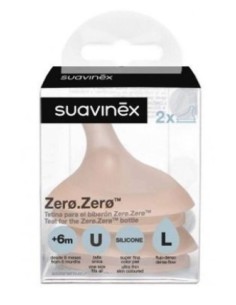 SUAVINEX ZERO TETINA TALLA L +6M 2 UNIDADES Inicio y  - SUAVINEX
