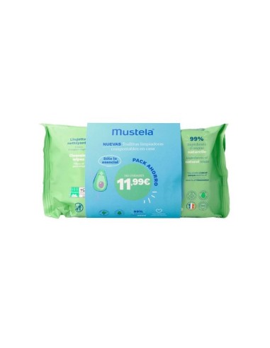 MUSTELA TOALLITAS PACK 3U Bebé y mamá y Inicio - MUSTELA