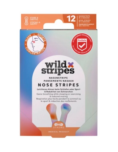 WILD STRIPES TIRITAS PARA NARIZ 12 UNIDADES Inicio y  - 
