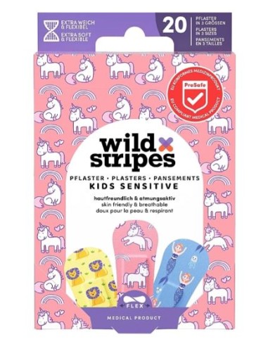 WILD STRIPES TIRITAS INFANTILES NIÑA 20 UNIDADES Inicio y  - 