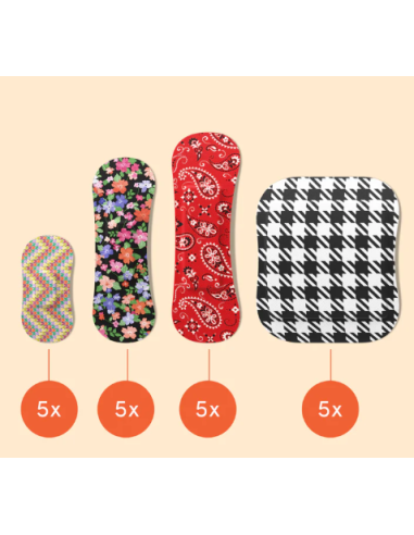 WILD STRIPES TIRITAS CLASICAS SENSIBLES 20 UNIDADES Tiritas y Golpes y heridas - WILD STRIPES