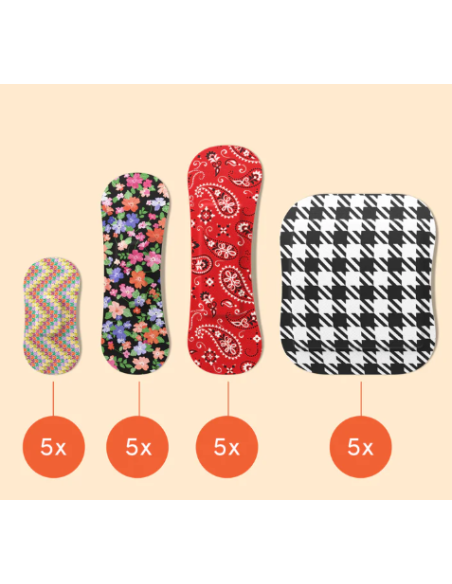 WILD STRIPES TIRITAS CLASICAS SENSIBLES 20 UNIDADES Tiritas y Golpes y heridas - WILD STRIPES