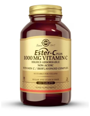 copy of SOLGAR ESTER-C PLUS VITAMINA C 1000MG 180 TABLETAS Defensas y Vitaminas - SOLGAR