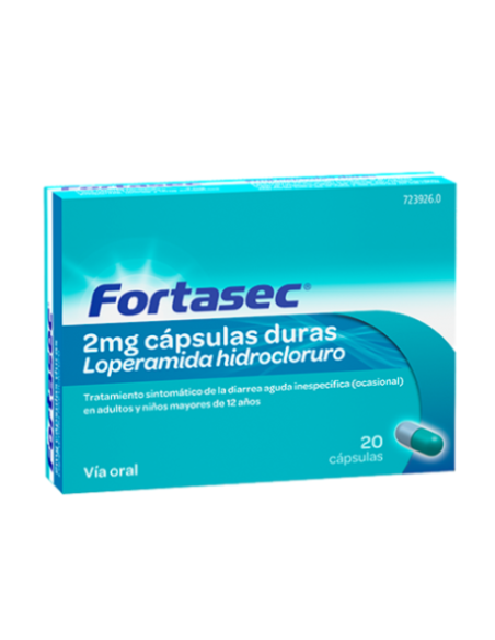 FORTASEC 2 MG 20 CAPSULAS DURAS Diarrea y Trastornos Digestivos - 