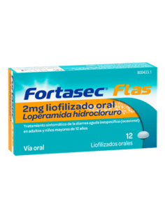 FORTASEC FLAS 2 MG 12 LIOFILIZADOS ORALES Diarrea y Trastornos Digestivos - 