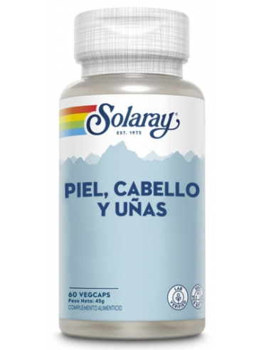 SOLARAY PIEL CABELLO UÑAS 60 CAPSULAS Nutricosmetica y Dietetica - SOLARAY