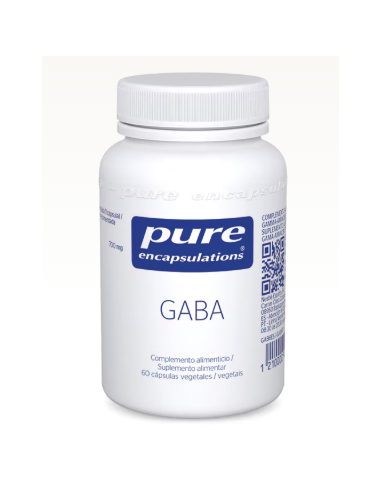 PURE ENCAPSULATIONS GABA 60 CAPSULAS VEGETALES Ansiedad y Sistema nervioso - 
