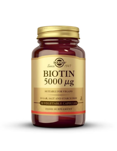 SOLGAR BIOTINA 5000 MICROGRAMOS 100 CAPSULAS VEGETALES Inicio y  - SOLGAR