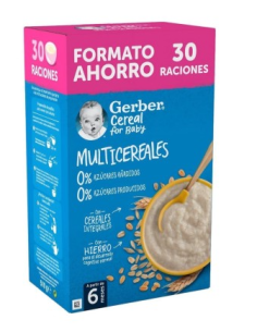 GERBER PAPILLA MULTICEREAL 510G Inicio y  - 